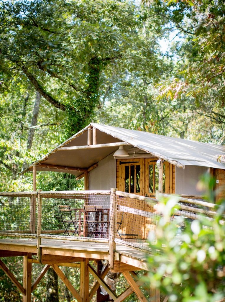 cabane dans les arbres camping Dordogne